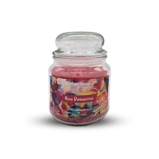 Rosa Damascena Natur Candle - Medium 380g