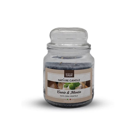 Cuoio e Menta Natur Candle - Medium 380g