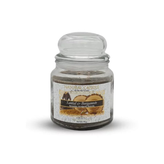 Sandalo e Bergamotto Natur Candle - Medium 380g